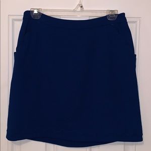 Banana republic blue scalloped pocket skirt